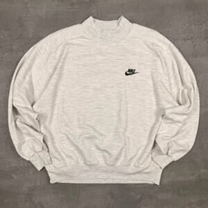 Vintage Nike Mock Neck Gray Sweatshirt